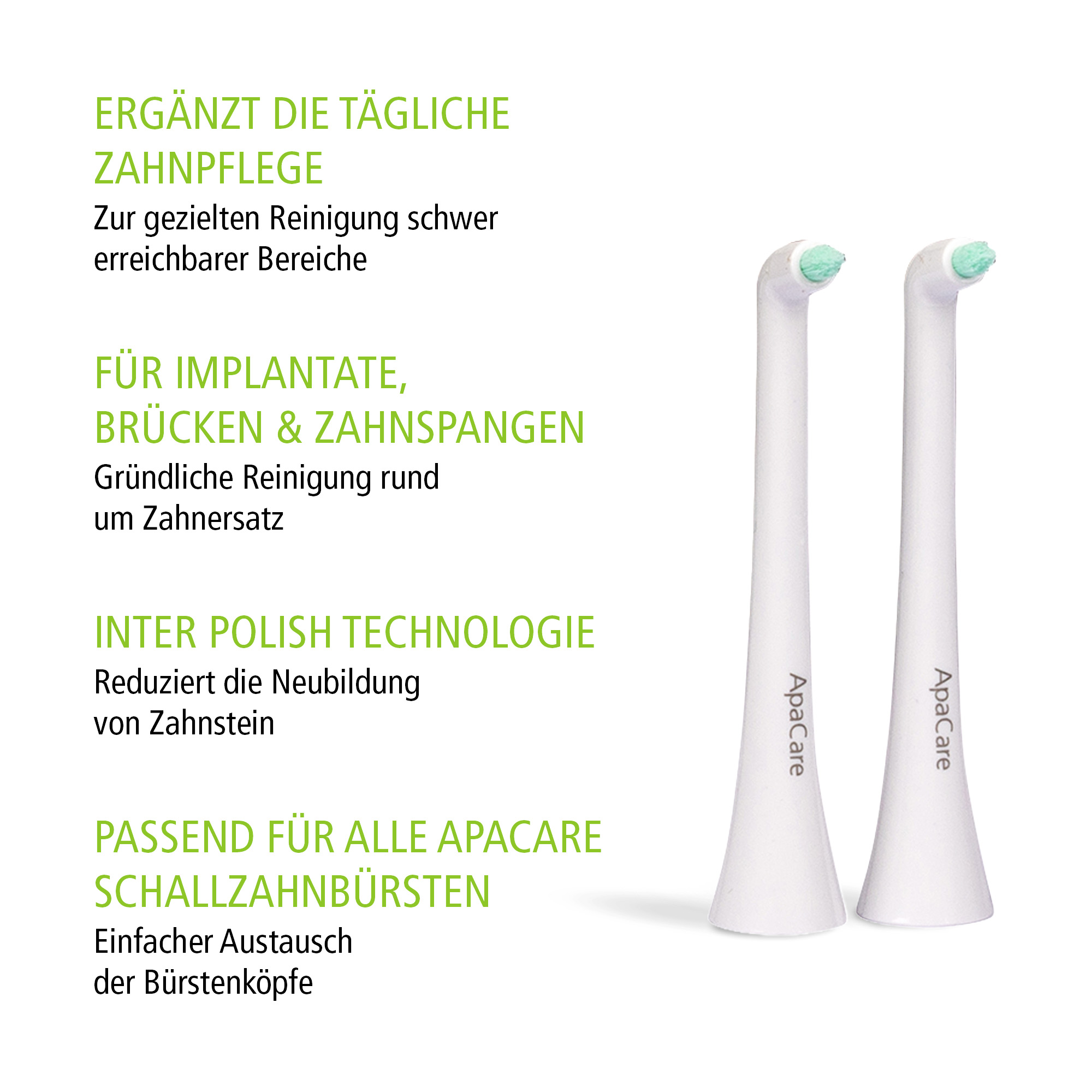 Embouts de brosse à dents Inter Polish, lot de 2